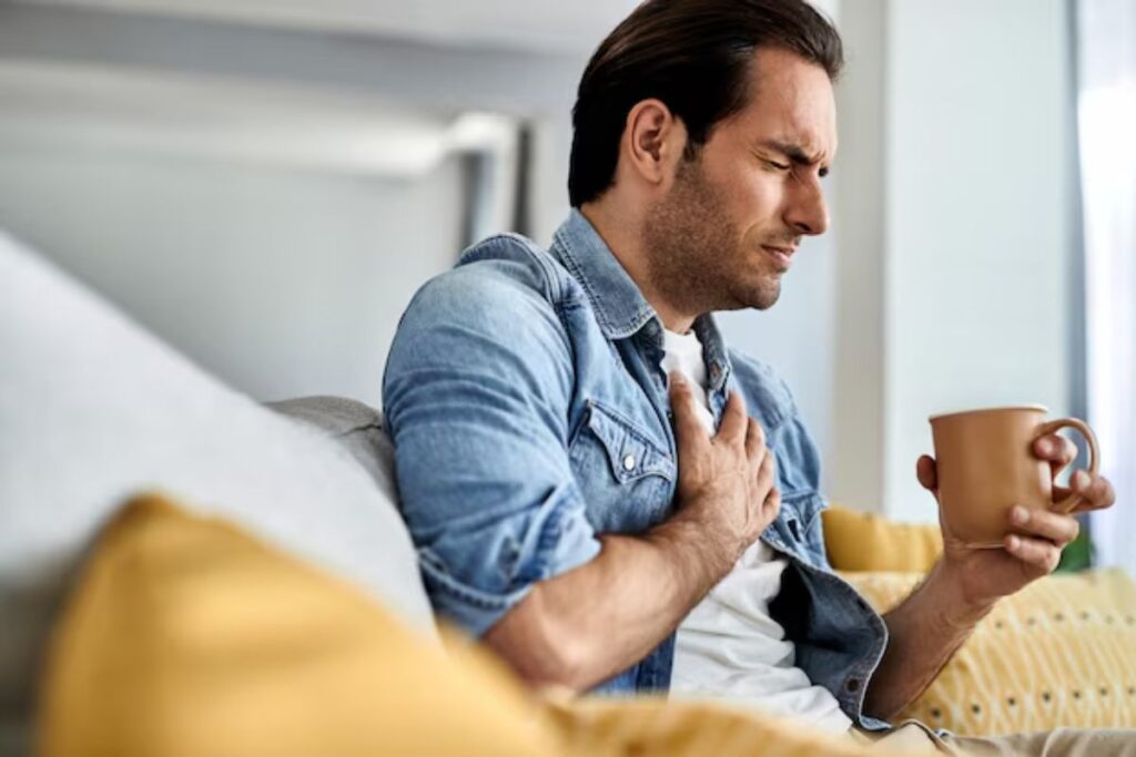 homem com possíveis doenças cardiovasculares