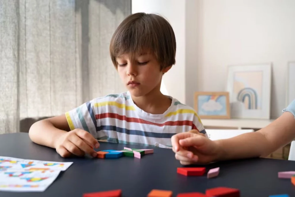 criança com sinais de autismo